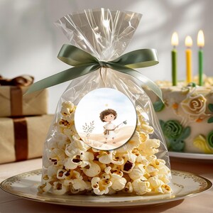 David and Goliath Cupcake Toppers: Faith-Based Party Decor (Printable Canva Template) image 2