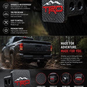 TRDpro Anpassat dragkroksskydd för Toyota TRDpro-utrustning
