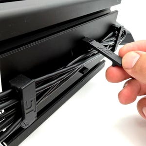 Wire Management Clip for 40-Series Aluminum Profile | Sim Racing Cable Organizer | Twist-On 40x40 & 40x80 image 2