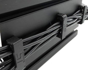 Wire Management Clip for 40-Series Aluminum Profile | Sim Racing Cable Organizer | Twist-On 40x40 & 40x80
