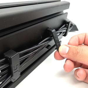 Wire Management Clip for 40-Series Aluminum Profile | Sim Racing Cable Organizer | Twist-On 40x40 & 40x80 image 3