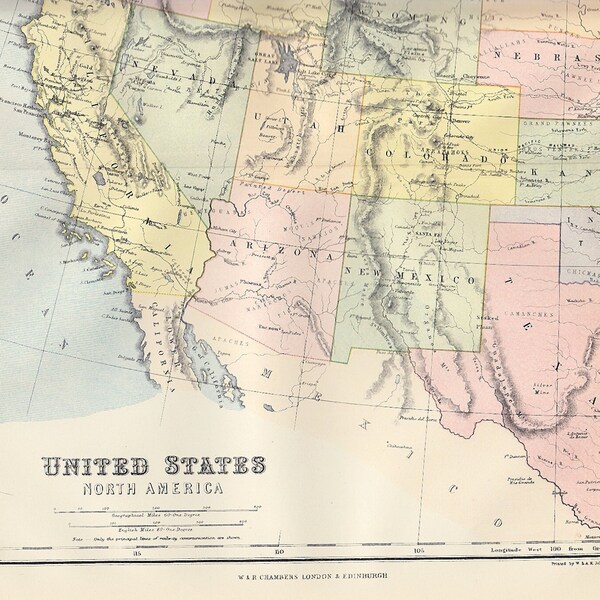 Old Map of the United States West - Il 600x600.5528368258 Gpfh