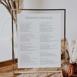 Editable Wedding Checklist Printable Wedding Planning Checklist Wedding Checklist Template Wedding Checklist Wedding Planner Checklist MW01