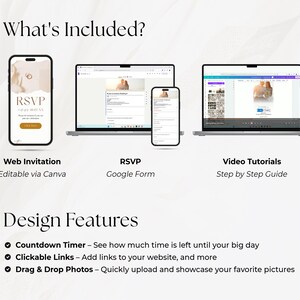 Digital Wedding Invitation with RSVP Trackable Rsvp, Digital Wedding Invite with RSVP, Wedding Invite with RSVP Clickable Online Invite RS03
