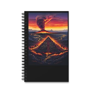 Journal à spirales éclatant pour esprits créatifs, carnet de voyage, carnet de croquis, cadeau pour écrivains, carnet de notes unique