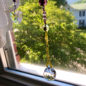 Crystal Sun Catcher Rainbow Chakra window decor image 2