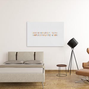 Klassischer Leinwanddruck, Alphabet Poster, Kinderzimmer Dekor, Kinder lernen, Kinder Dekor