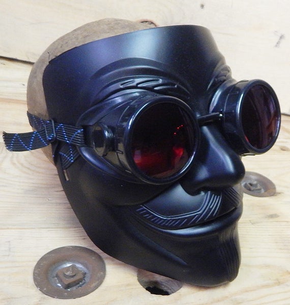 Black V For Vendetta 2 Pc Full Face Guy Etsy
