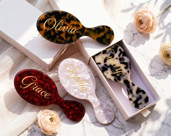 Personalized Engraved Name Comb, Custom Mini Hair Comb, Pocket Comb,Custom Hairbrush,Bridesmaid Gift, Gift For Her