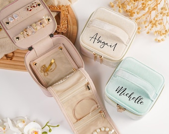 Personalized Velvet Jewelry Box