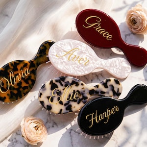 Personlig graverad namnkam, anpassad mini hårkam, fickkam, anpassad hårborste, brudtärnepresent, present till henne