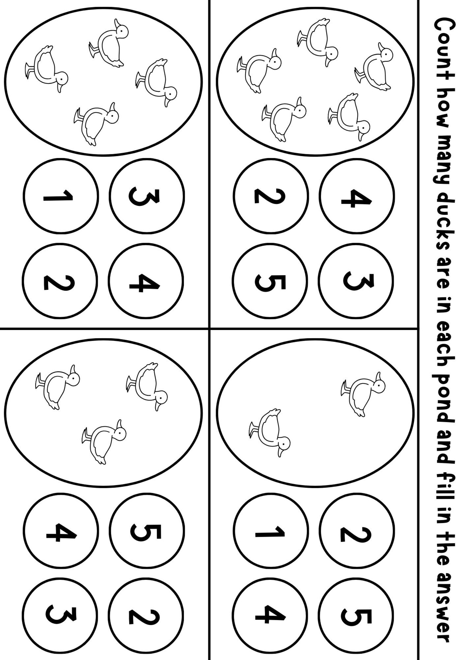 Spring Themed Preschool Worksheets Etsy