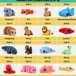 a table with a bunch of different animals on it