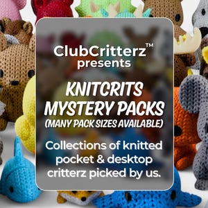 Knitted Animals Mystery Pack | Whimsical Knit-Textured Animals | Cozy 3D Printed Figurines | Decorative Pocket Pets image 2