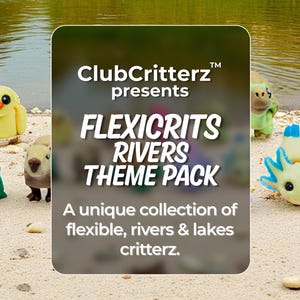 River Animal Fidget Toys | 3D Printed Beaver Axolotl Frog Duck Turtle Otter Platypus Tortoise | Aquatic Fun | Sensory Play | 11-Piece Set afbeelding 2