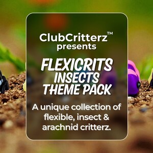 Insect and Arachnid Fidget Toys | 3D Printed Flexible Bee Caterpillar Scorpion Spiders | Articulated Creatures | Sensory Play | 5-Piece Set image 2