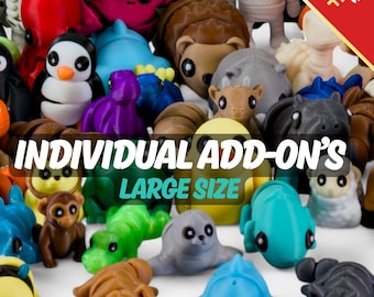 Large Chunky Articulated Critterz | Size (2.1" - 4.0) | Kawaii Collection | Pocket-Sized Cutenes