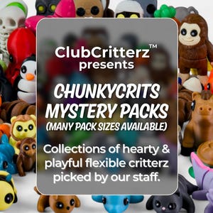 Cute & Chunky Fidget Animal Mystery Pack | 3D Printed Animals | Kawaii Fidget Toys | Surprise Pocket Pets image 2