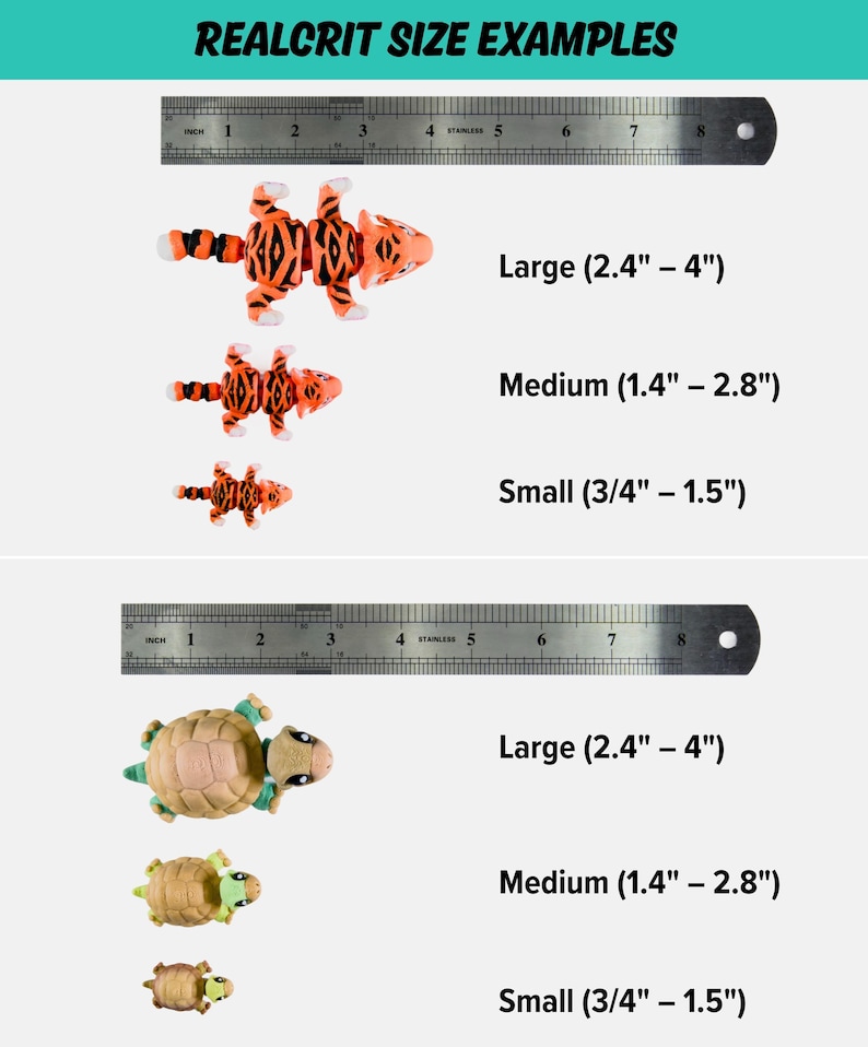 Realistic Fidget Toy Mystery Pack | Lifelike 3D Printed Animals | Surprise Bundle Pocket Pets image 8
