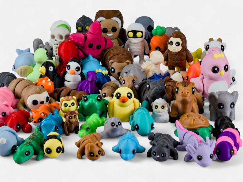 Cute & Chunky Fidget Animal Mystery Pack | 3D Printed Animals | Kawaii Fidget Toys | Surprise Pocket Pets image 3