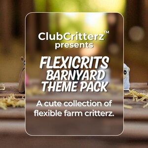 Barnyard Fidget Toys | 3D Printed Flexible Farm Animals | Cow Horse Pig Chicken Sheep | Sensory Play | 5-Piece Collection image 2