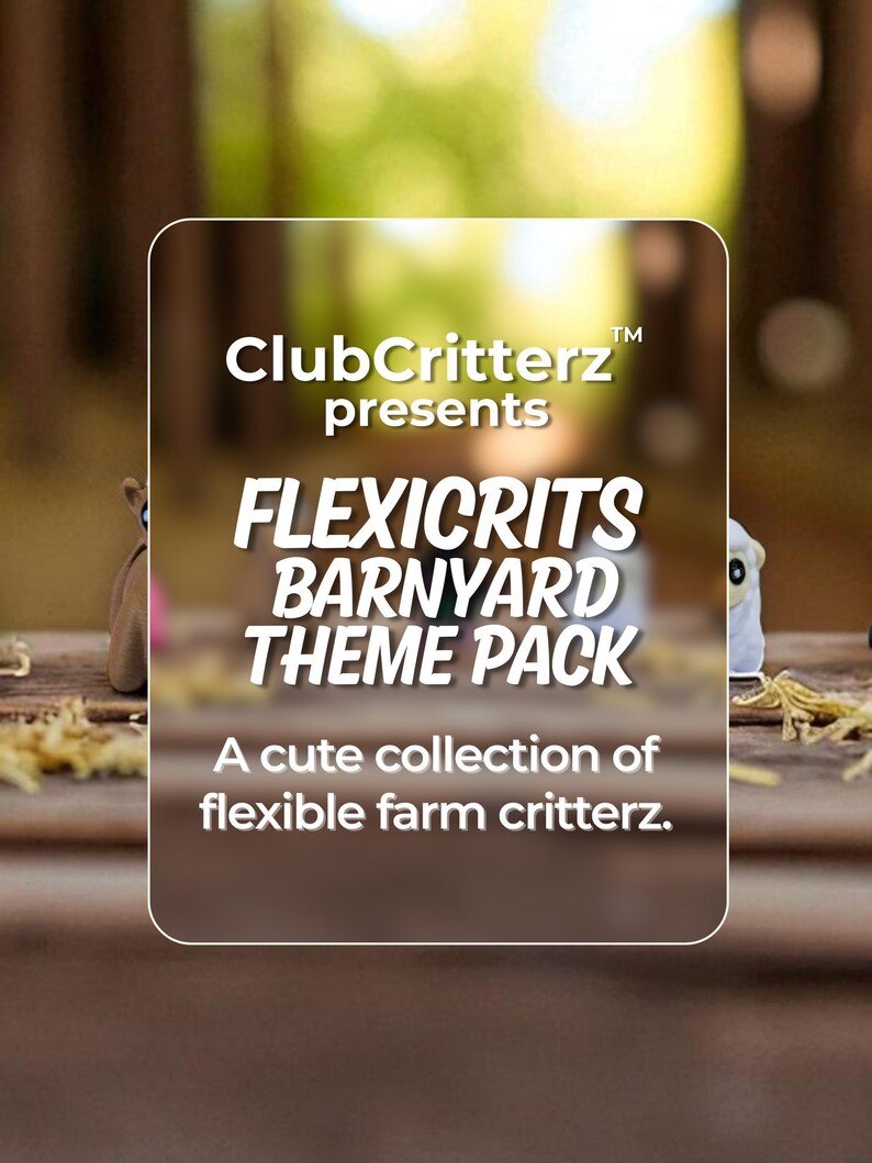 Barnyard Fidget Toys | 3D Printed Flexible Farm Animals | Cow Horse Pig Chicken Sheep | Sensory Play | 5-Piece Collection image 2