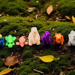 Dinosaur Fidget Toys | 3D Printed Articulated Dinos | Sensory Play | 7-Piece Jurassic Set afbeelding 3