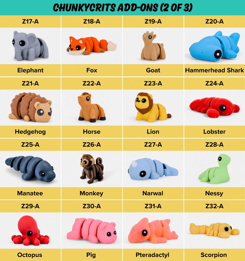 a table with a bunch of different animals on it
