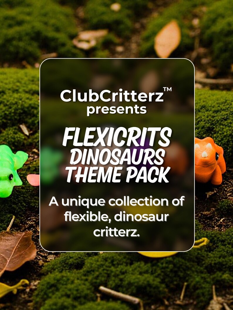 Dinosaur Fidget Toys | 3D Printed Articulated Dinos | Sensory Play | 7-Piece Jurassic Set afbeelding 2