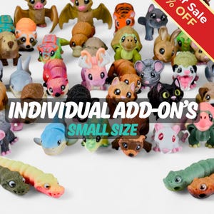 Small Realistic Lifelike Articulated Pocket Critterz | Size (0.75" - 1.5") | Individual Animals image 1
