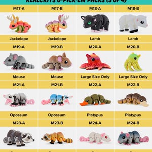 Custom Bundle Lifelike Pocket Pets | Choose Your Realistic Animals ( 3 Sizes Available image 5