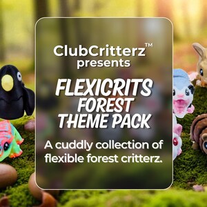 Forest Animal Fidget Toys | 3D Printed Woodland Creatures | Bear Fox Deer Mouse Opossum Snake Lizard Spider Ferret | Sensory | 16-Piece Set image 2