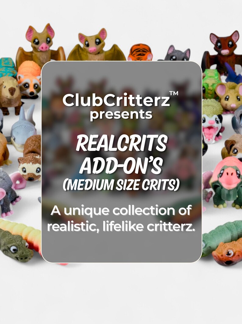Medium Realistic Lifelike Articulated Pocket Critterz | Size (1.4" - 2.8") | Individual Animals image 2