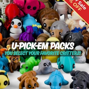 Custom Bundle Chunky Pocket Pets | Choose Your Cute Adorable Animals | 3 Sizes Available image 1