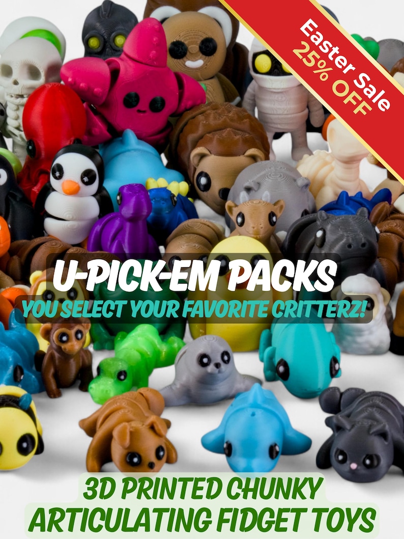 Custom Bundle Chunky Pocket Pets | Choose Your Cute Adorable Animals | 3 Sizes Available image 1