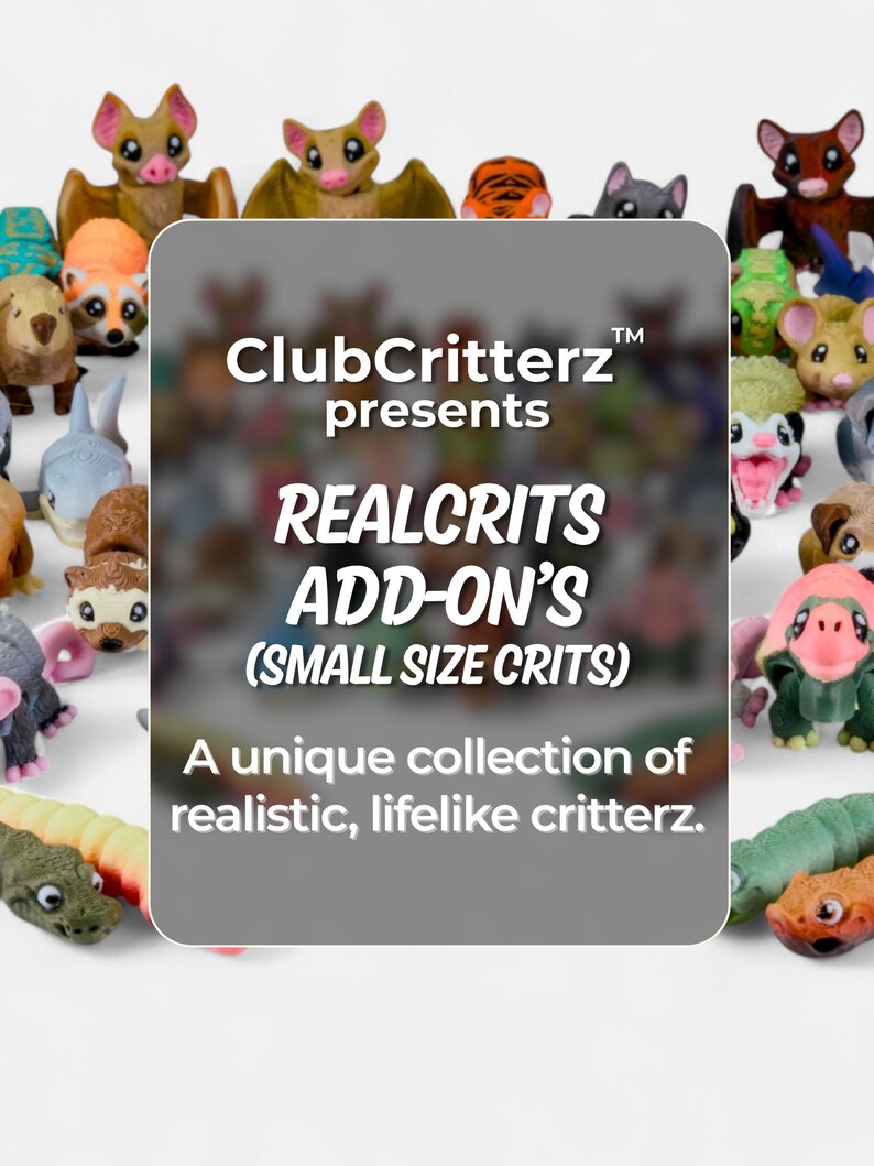 Small Realistic Lifelike Articulated Pocket Critterz | Size (0.75" - 1.5") | Individual Animals image 2
