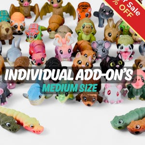 Medium Realistic Lifelike Articulated Pocket Critterz | Size (1.4" - 2.8") | Individual Animals image 1