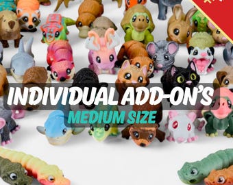 Medium Realistic Lifelike Articulated Pocket Critterz | Size (1.4" - 2.8") | Individual Animals