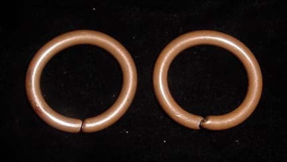 Penan Ear Hoops, Solid Copper - image 2