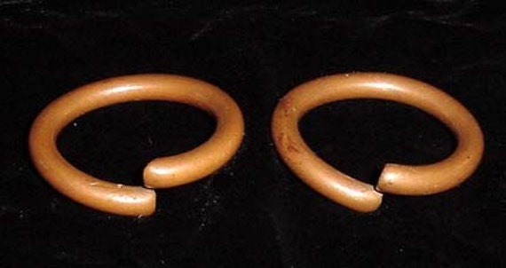 Penan Ear Hoops, Solid Copper - image 1