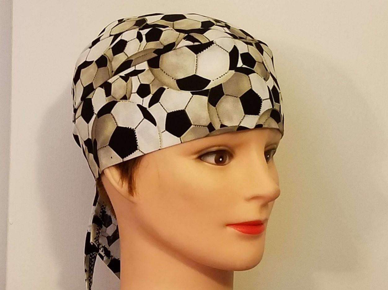 Soccer Ball Skull Cap Helmet Liner Chemo Cap Hair Loss Etsy