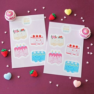 Cutie Cakes Sticker Sheet 4 stickers image 2
