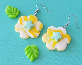 Swirly Starflower Earrings