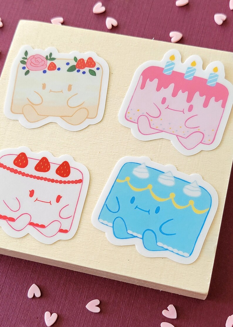 Cutie Cakes Sticker Sheet 4 stickers image 5