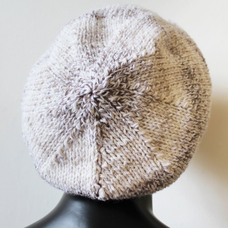 Nougat Slouch Hat Warm Winter Hat Slouchy look Cute Cream White neutral colour ladies hat White and Pink Knitted Slouchy Hat Purple