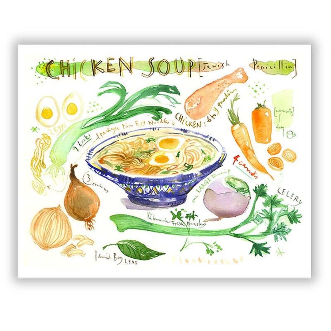 Chicken Soup Recipe Print jewish Penicillin