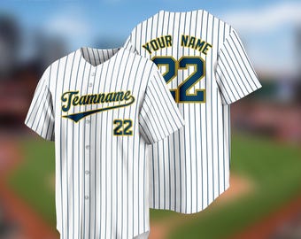 Custom Milwaukee Baseball Jersey Personalized Softball Uniform Team Name Number Logo for Fan American Shirt Father's Day