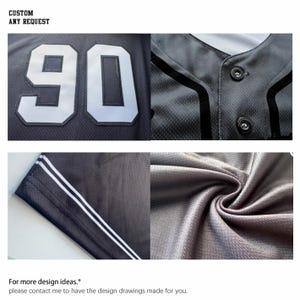 Custom Kansas City Baseball Jersey Personalized Softball Uniform Team Name Number Logo for Fan American Shirt Father's Day image 5