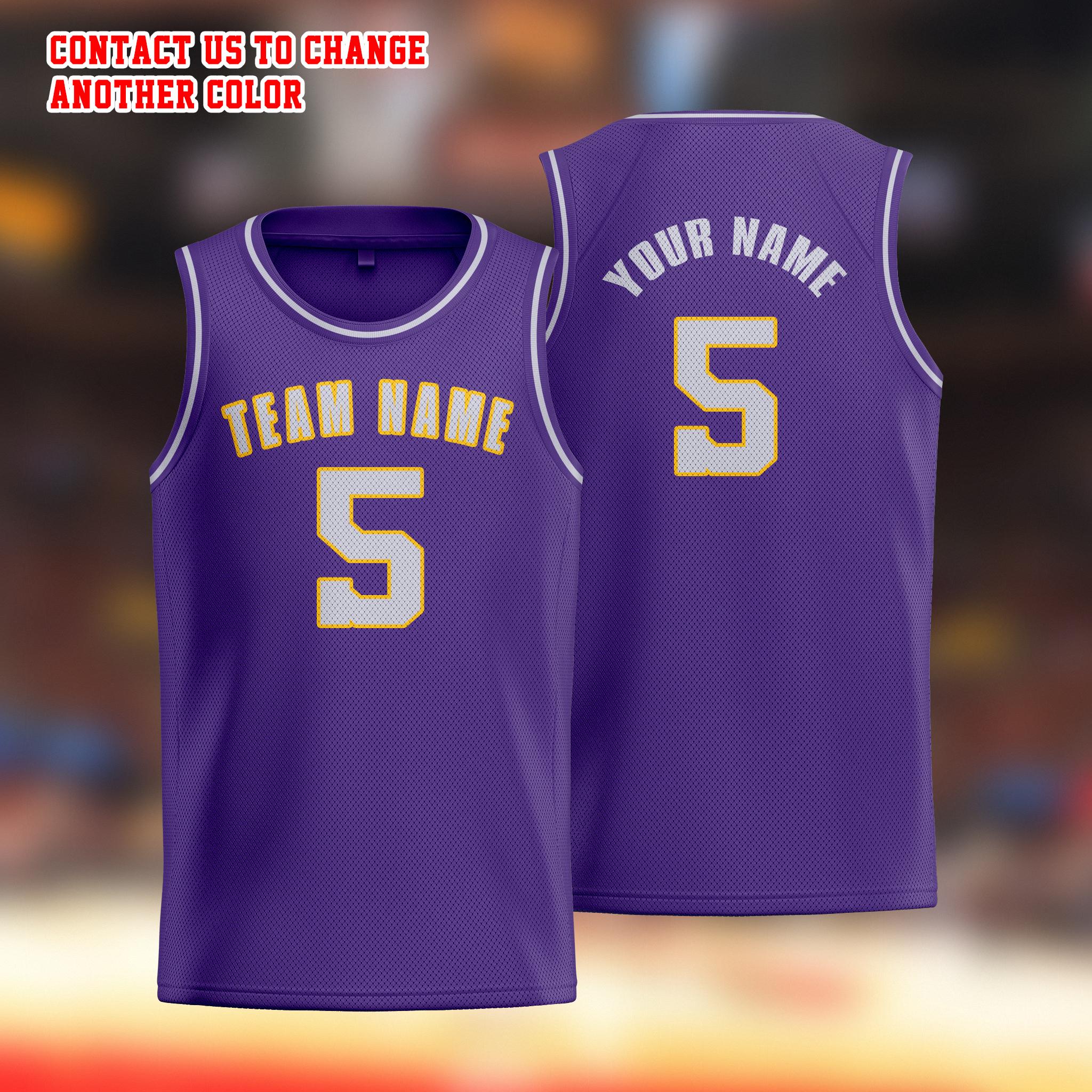 Discover Custom Basketball Jersey Personalized Uniform Team Name Number Logo Los Angeles Shirt