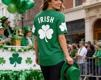 St Patrick's Day Sweatshirts Kleeblatt Shirt Klee Gedruckt Langarm Irisch Geschenk Casual Loose Fit Tops Glück Sweatshirt